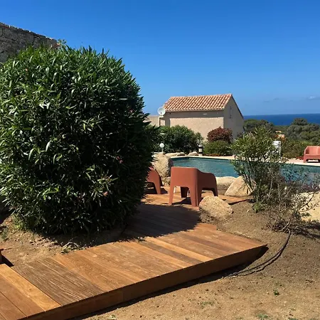 8 Personnes Entre L'ile Rousse Et Calvi Avec Piscine.